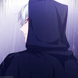 🤍 @HAWKS Anime, Manga, Sweat à capuche, Garçon animé, Personnage, Sombre, Gothique telegram sticker