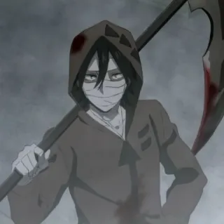 🦇 Isaac Foster Angels of Death Anime, Malaikat Maut, Sabit, Darah, Horor, Zack, Isaac Foster telegram sticker