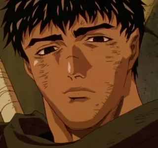 😔 Guts Berserk anime, manga, warrior, sword, scars telegram sticker