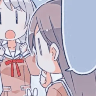 🌟 Anime, Dibujos animados, Chica, Sticker, Manga, Lindo, Arte japonés whatsapp sticker