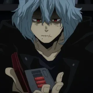 😠 Tomura Shigaraki My Hero Academia アニメ, ヴィラン, 死柄木, 弔, 僕のヒーローアカデミア telegram sticker