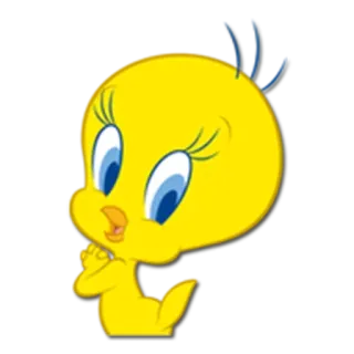 🙆 Tweety Bird Tweety, Kreskówka, Postać, Żółty ptak, Looney Tunes, Warner Bros telegram sticker