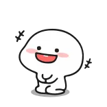 😂 carino, kawaii, felice, blob, semplice, adorabile whatsapp sticker