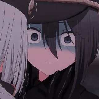 💖 anime, terkejut, kaget, kartun, karakter telegram sticker