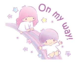 Little Twin Stars: Dreamy whatsapp stickers