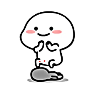 🚶 可爱, 卡通, 快乐, 卡哇伊 telegram sticker