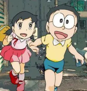 @stickersbag 🌟 Nobita Shizuka 💖 whatsapp stickers