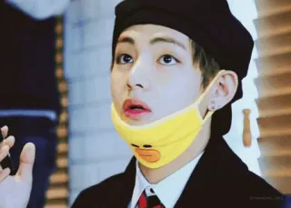 😯 V V, BTS, 韩流, 歌手, 名人, 音乐 telegram sticker