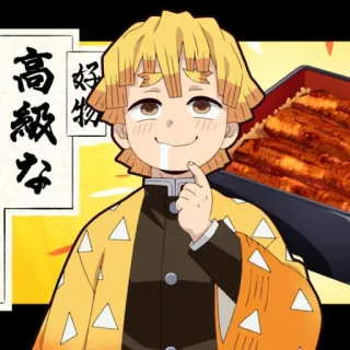 ⚡️ Zenitsu Agatsuma Demon Slayer 好物
高級な Anime, Demon Slayer, Zenitsu, Personagem, Comida, Desenho animado telegram sticker