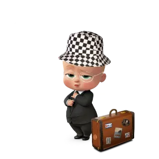 🥲 Boss Baby The Boss Baby filme de animação, bebê, terno, engraçado, desenho animado telegram sticker