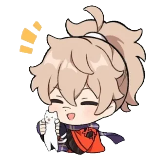 😍 อนิเมะ, แมว, สติกเกอร์, ตัวละคร, น่ารัก, จิบิ telegram sticker