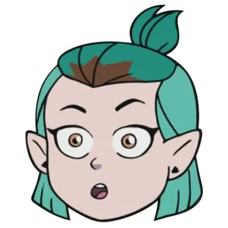 😯 Amity Blight The Owl House hoạt hình, phù thủy, hoạt hình, nhân vật, Disney telegram sticker