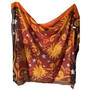 🤩 scarf, sun, stars, orange, brown, hearts telegram sticker