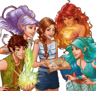 👫 Fantasy, Elfen, Karte, Magie, Abenteuer whatsapp sticker