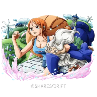 🏃‍♀️ Nami One Piece @SHARES DRIFT Anime, Desenho animado, Personagem, Nami, One Piece, Adesivo telegram sticker