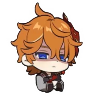 🍂 Tartaglia Genshin Impact Anime, Chibi, Videospiel, Tartaglia, Genshin Impact, Charakter telegram sticker