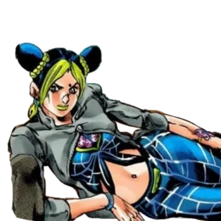 🌟 Jolyne Cujoh JoJo's Bizarre Adventure Anime, Manga, JoJo's Bizarre Adventure, Jolyne Cujoh, Stone Ocean, Personnage, Illustration telegram sticker