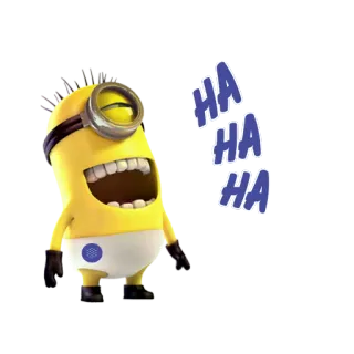 😎 Minion Despicable Me HA
HA
HA มินเนี่ยน, หัวเราะ, ตลก, การ์ตูน, ตัวละครในหนัง, สีเหลือง, ฮ่าฮ่า telegram sticker
