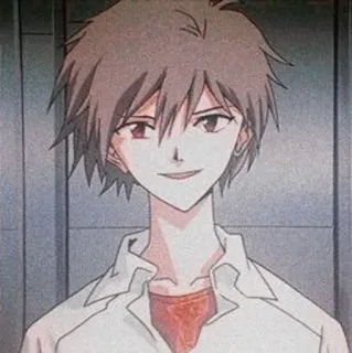 🌟 Kaworu Nagisa Neon Genesis Evangelion Anime, Kaworu Nagisa, Evangelion, Charakter telegram sticker