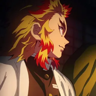 🔥 Kyojuro Rengoku Demon Slayer Аниме, Клинок, рассекающий демонов, Ренгоку, Кёджуро Ренгоку, Персонаж, Столп Пламени telegram sticker