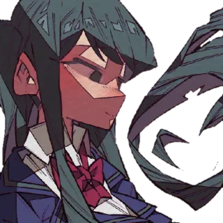 🥰 Anime Mädchen, Schuluniform, Cartoon, Charakter, Weiblich, Illustration telegram sticker