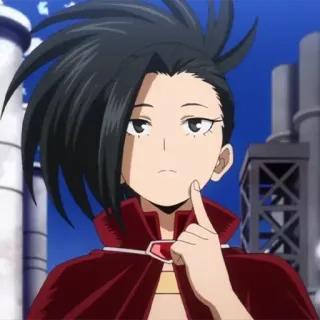 🎭 Momo Yaoyorozu My Hero Academia Аниме, Манга, Моя геройская академия, Момо Яойорозу whatsapp sticker