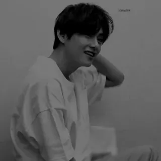 ▪️ lookydark person, man, portrait, black and white telegram sticker