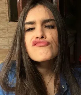 🎶 personne, portrait, femme, visage, selfie telegram sticker
