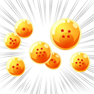 🔮 bola naga, anime, dragon ball, goku, bola, bintang telegram sticker