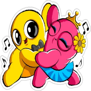 🕺 만화, 이모지, 귀여운, 댄스, 축하 telegram sticker