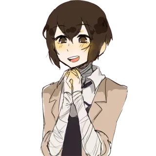 ✨ Osamu Dazai Bungou Stray Dogs Anime, Manga, Vendajes, Personaje, Dazai, Osamu Dazai, Bungou Stray Dogs telegram sticker