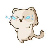 😂 gato, dedo do meio, gesto ofensivo, desenho animado, animal telegram sticker