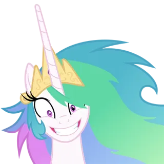 🙃 Princess Celestia My Little Pony Мультфильм, Пони, Магия, Единорог, Дружба telegram sticker