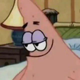 ✨ Patrick Star Spongebob Squarepants 만화, 패트릭, 스폰지밥, 웃긴, 밈 telegram sticker