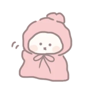 🍼 słodkie, kreskówka, postać, różowy, ilustracja telegram sticker