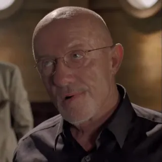 🧪 Mike Ehrmantraut Breaking Bad Mike Ehrmantraut, Breaking Bad, Better Call Saul, character, man, bald telegram sticker