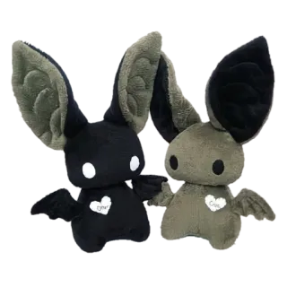 🦇 pipistrello, peluche, giocattolo, carino telegram sticker