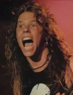😃 James Hetfield cantante, Metallica, rock, metal, musica, musicista telegram sticker