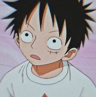 😲 Monkey D. Luffy One Piece Anime, One Piece, Monkey D. Luffy, Kreskówki, Manga telegram sticker