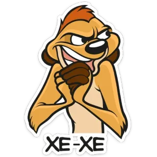 😈 XE XE cartoon, evil, laughing, plotting telegram sticker