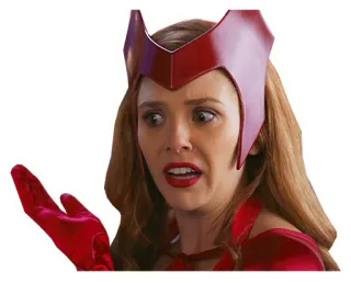 💁‍♀️ Scarlet Witch WandaVision Marvel, superhéroe, WandaVision, bruja, Vengadores telegram sticker