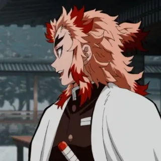 🔥 Kyojuro Rengoku Demon Slayer anime, demon slayer, kyojuro rengoku, character, flame pillar whatsapp sticker