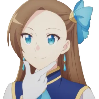🤔 Katarina Claes My Next Life as a Villainess: All Routes Lead to Doom! anime, villainess, isekai, katarina claes, villain, smiling, cartoon telegram sticker