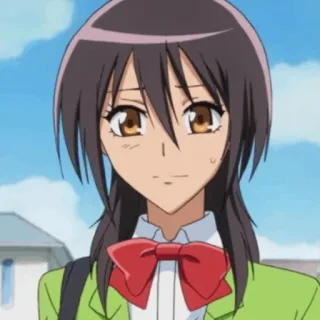 🍂 Misaki Ayuzawa Maid Sama! Anime, Gadis, Maid Sama, Misaki Ayuzawa, Seragam sekolah, Karakter, Kartun telegram sticker