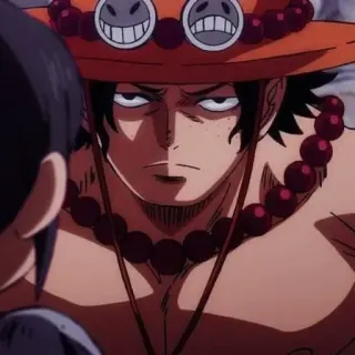 ♠ Portgas D. Ace One Piece 动漫, 海贼王, 波特卡斯·D·艾斯, 艾斯, 角色 telegram sticker