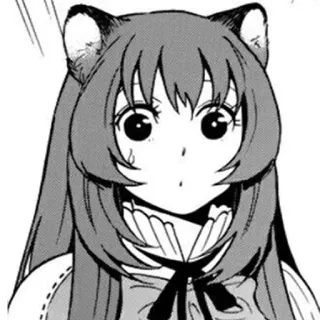 😶 Raphtalia The Rising of the Shield Hero anime, manga, Raphtalia, The Rising of the Shield Hero, tanuki, fantasy telegram sticker