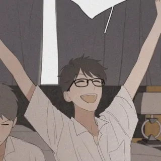 💱 Kreskówka, Święto, Radość, Anime telegram sticker