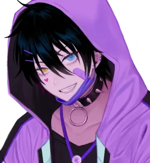 😁 Anime, Charakter, Illustration, Porträt, Kunst whatsapp sticker