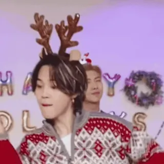 💞 Jimin HOLIDAYS クリスマス, ホリデー, kpop, ジミン, bts telegram sticker
