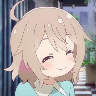 🌸 anime, lindo, sonriendo, chica, dibujos animados telegram sticker